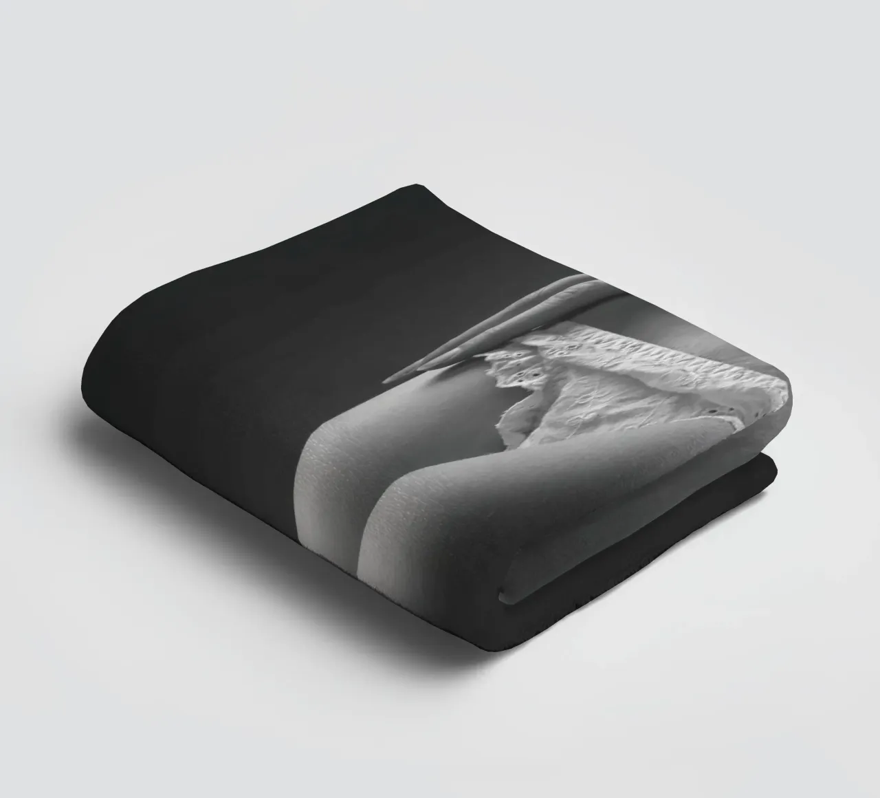 Small white lingerie mono towel by Dave Hare Photography