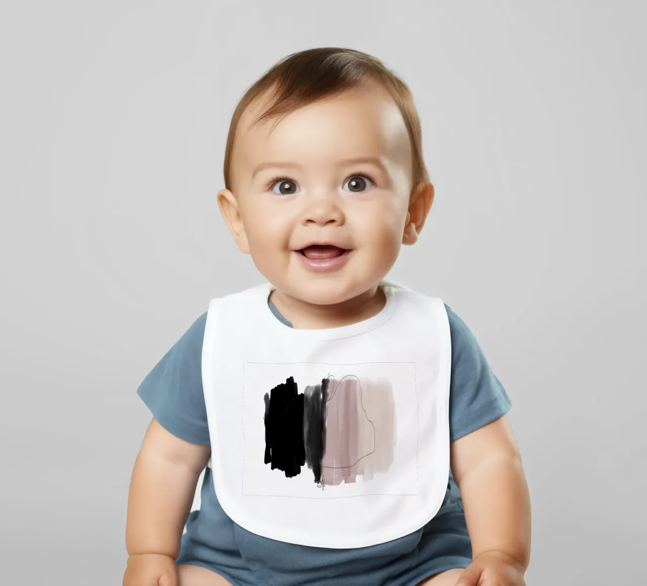 Simple Palette One baby bib by Studio B