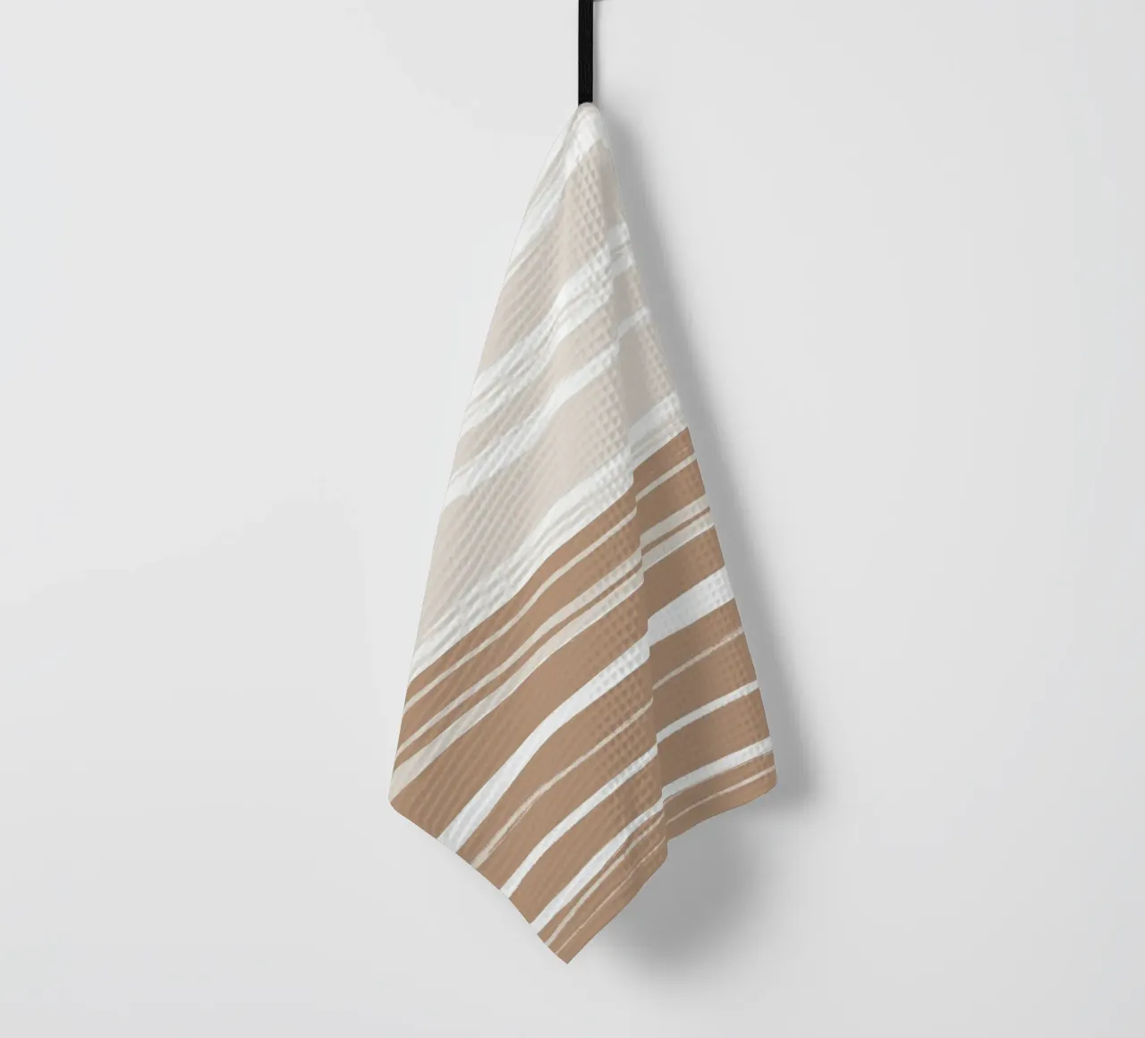 Serene Clay Bands tea towel by nileshkikuuchise