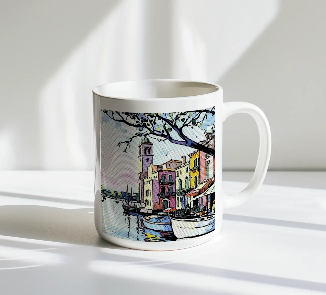 Inspiration Italy, motif 3 ceramic mug by ZAMART