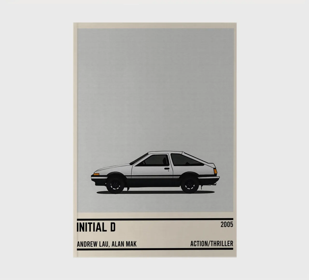Initial D car movie notebook by TheArtstudio