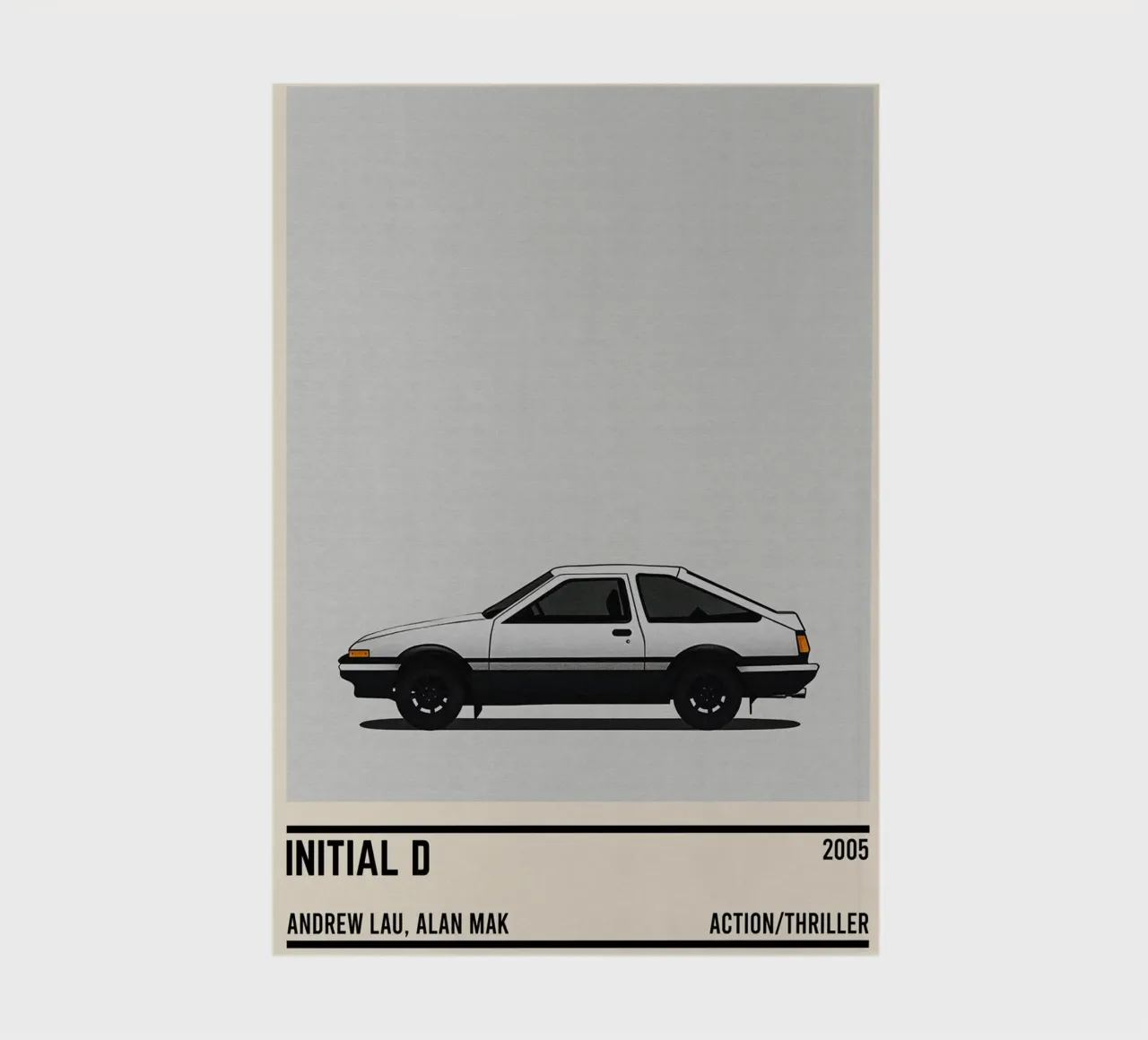 Initial D car movie notebook by TheArtstudio