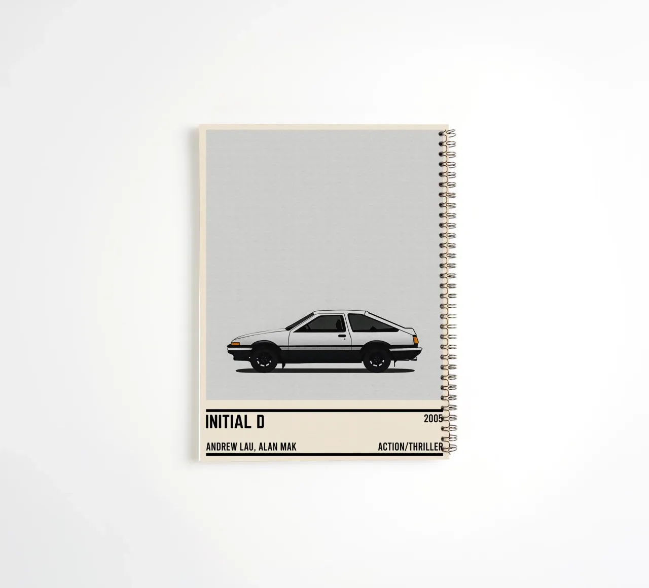 Initial D car movie spiral notebook by TheArtstudio