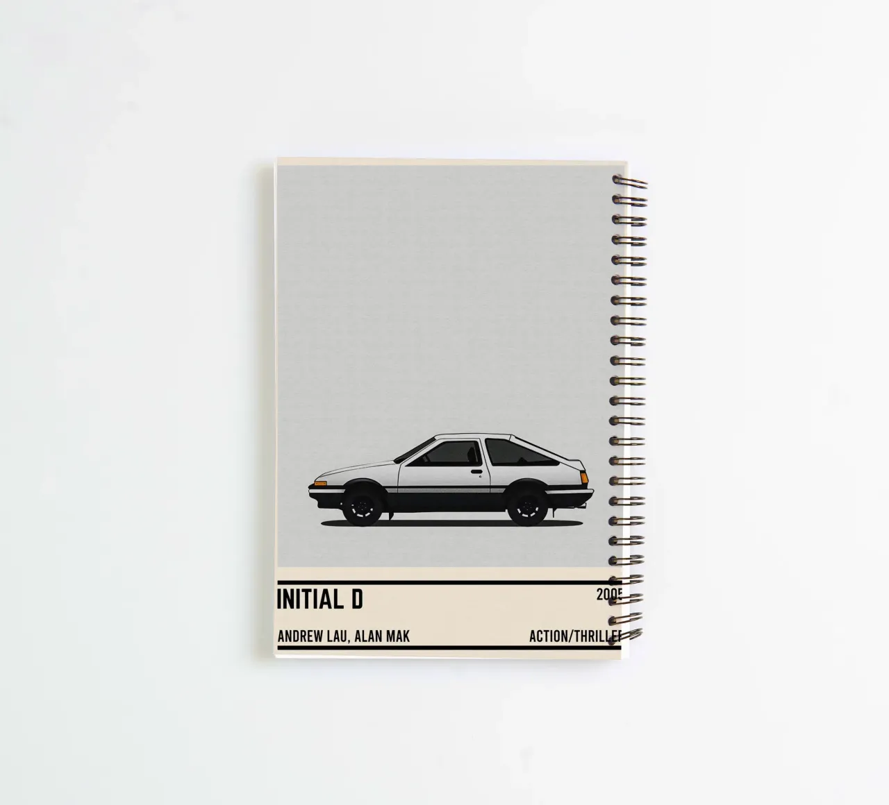 Initial D car movie spiral notebook by TheArtstudio