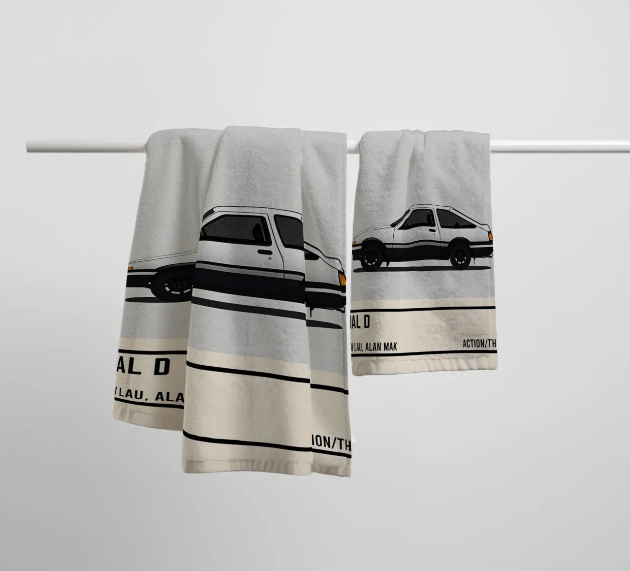 Initial D car movie asciugamano da bagno da TheArtstudio