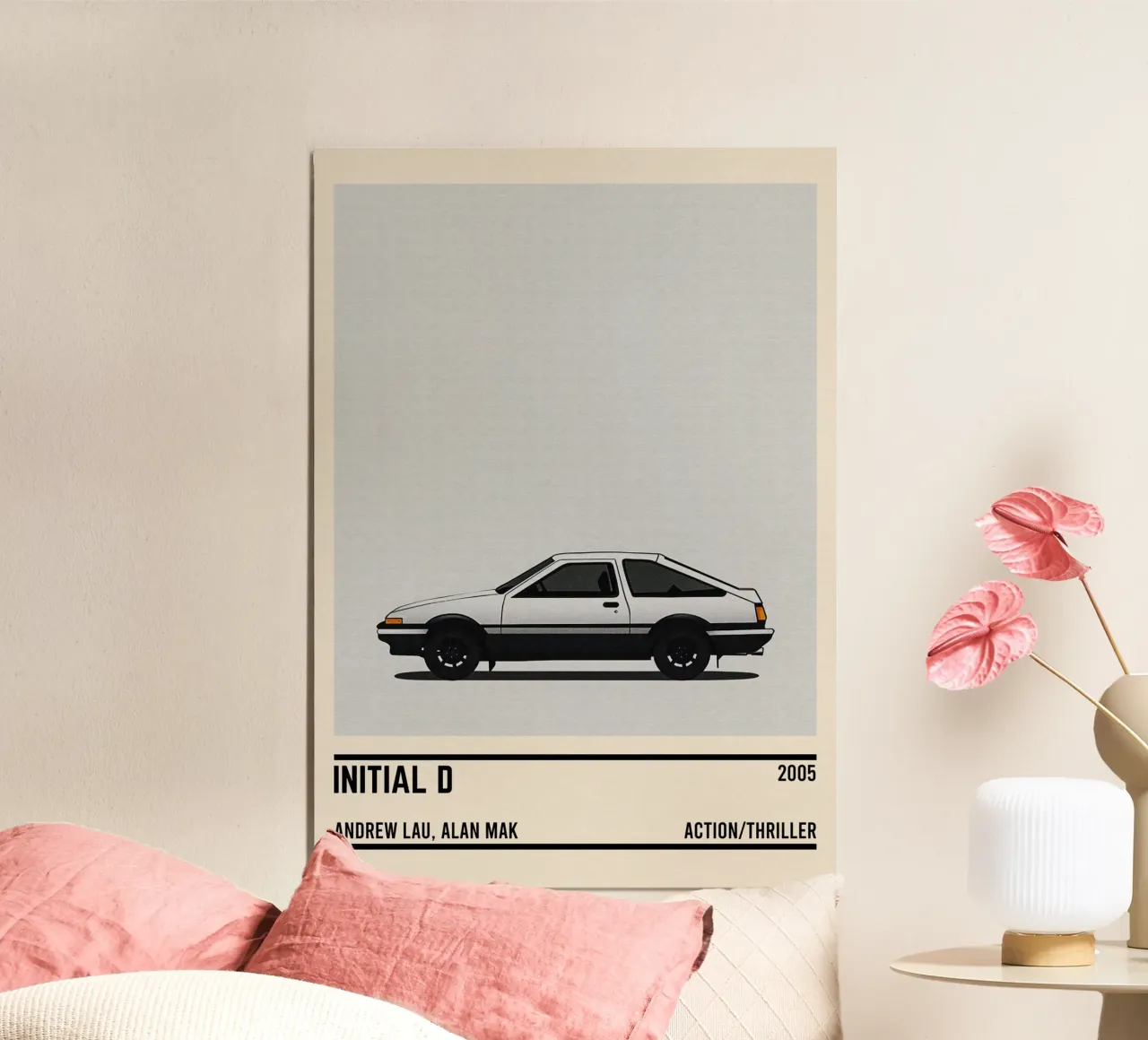 Initial D car movie alluminio dibond da TheArtstudio