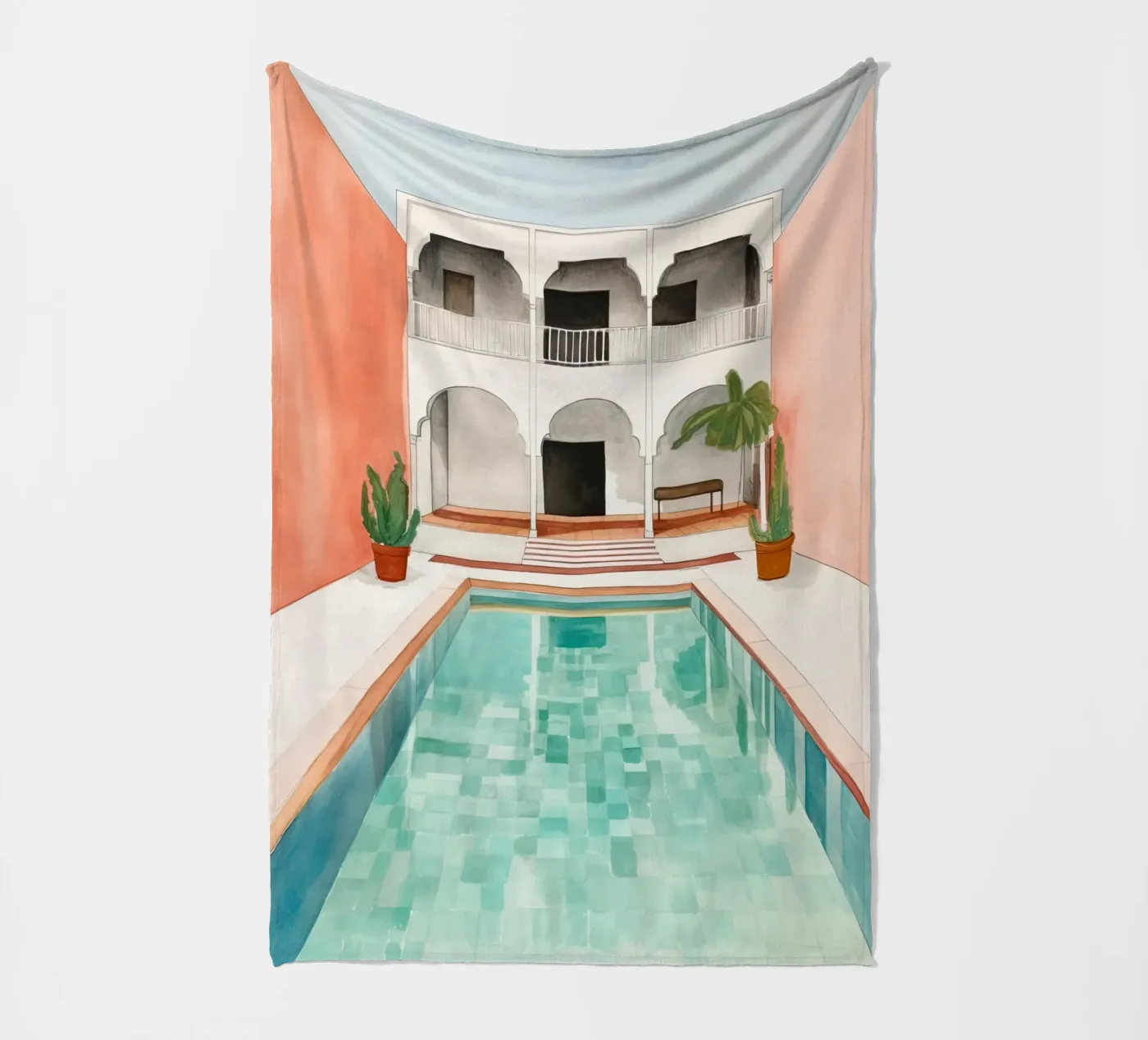 Marokkanischer Pool Fleecedecke von DaarbyN