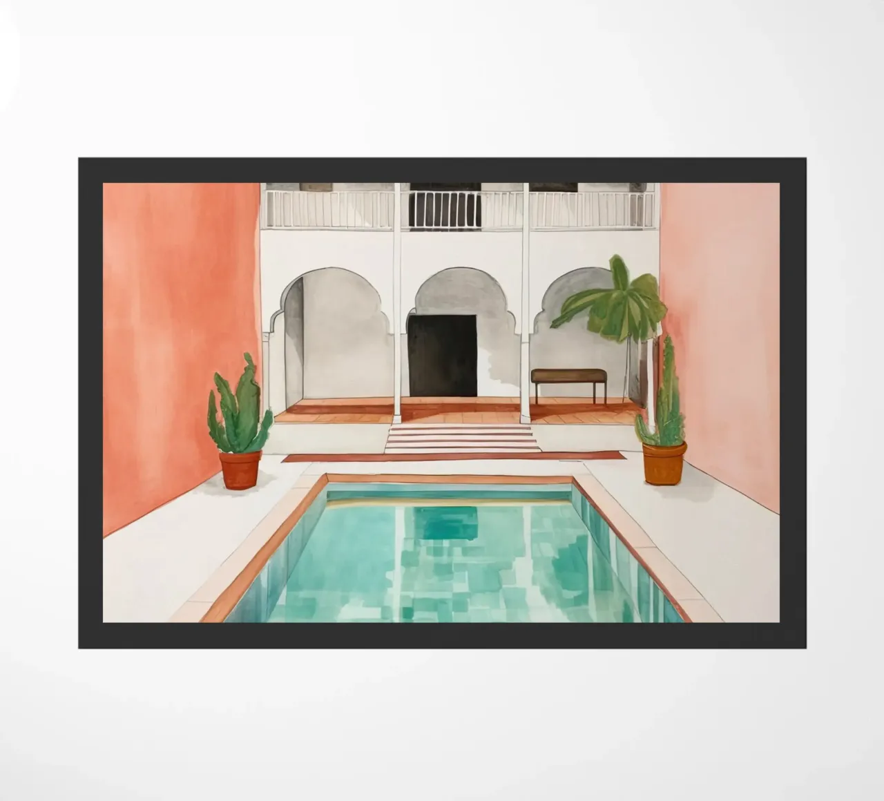 Moroccan Pool doormat by DaarbyN