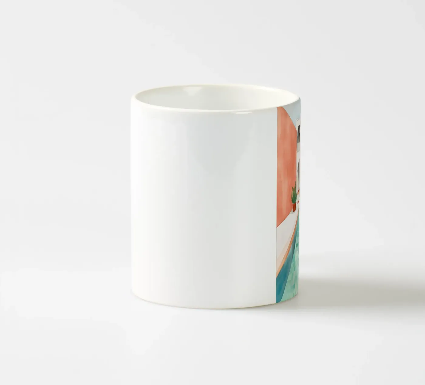 Moroccan Pool ceramic mug by DaarbyN