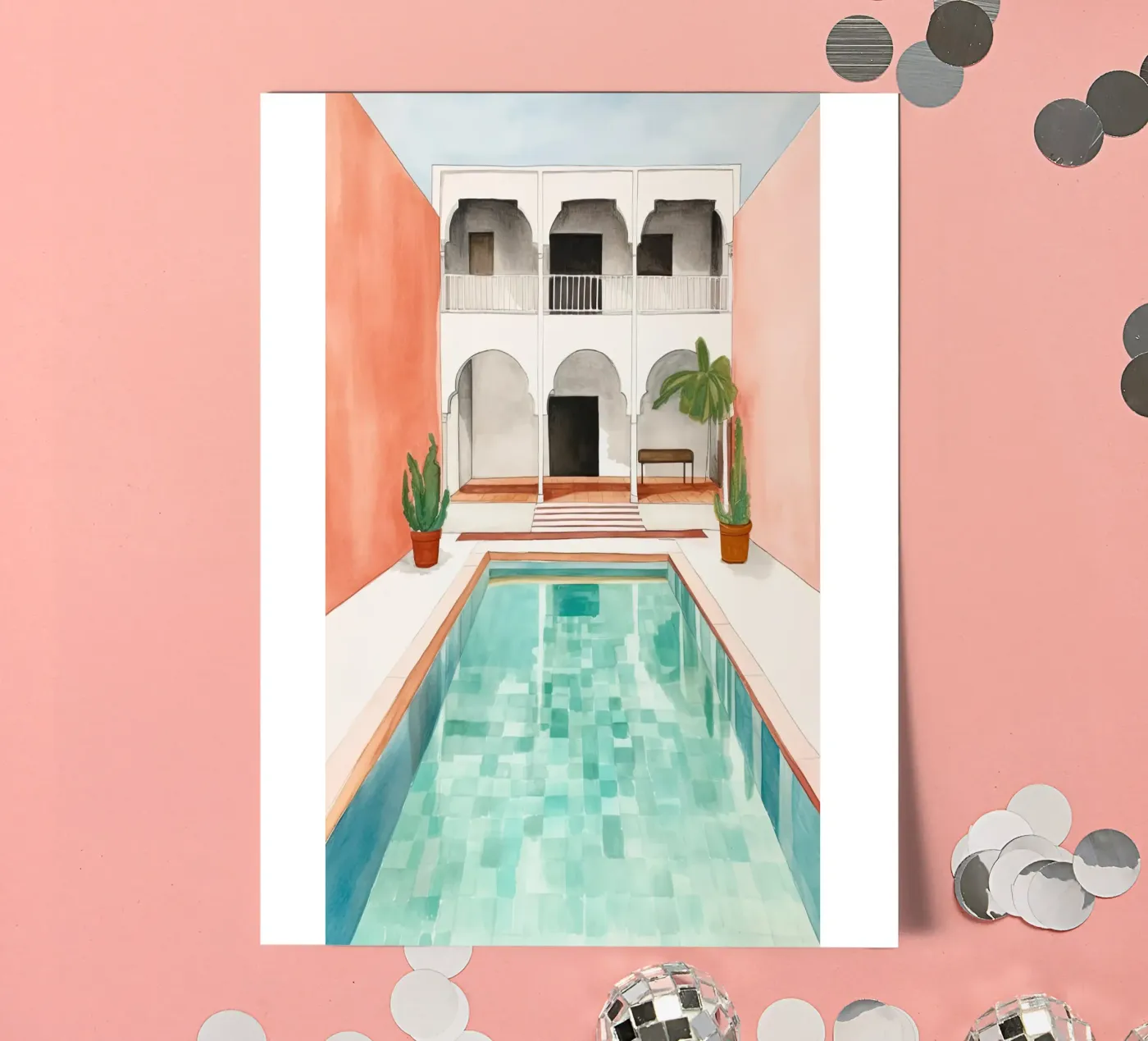 Piscine marocaine planche autocollant de DaarbyN