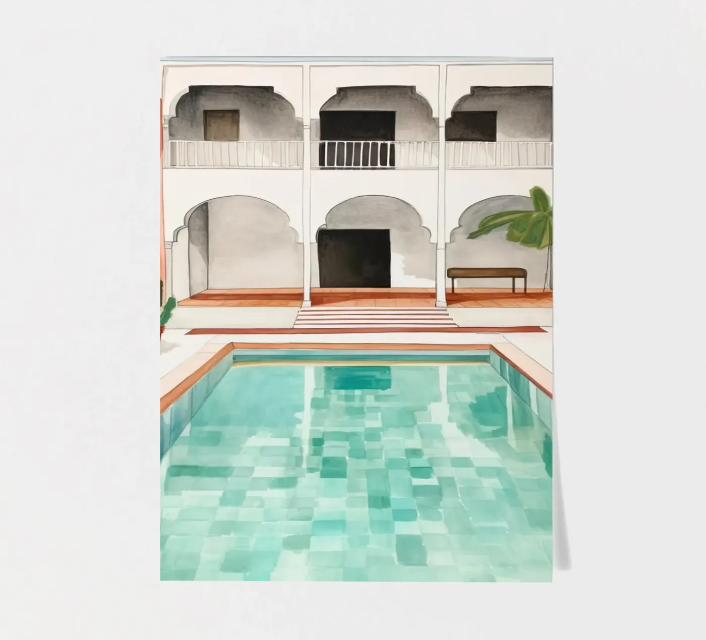 Piscine marocaine planche autocollant de DaarbyN