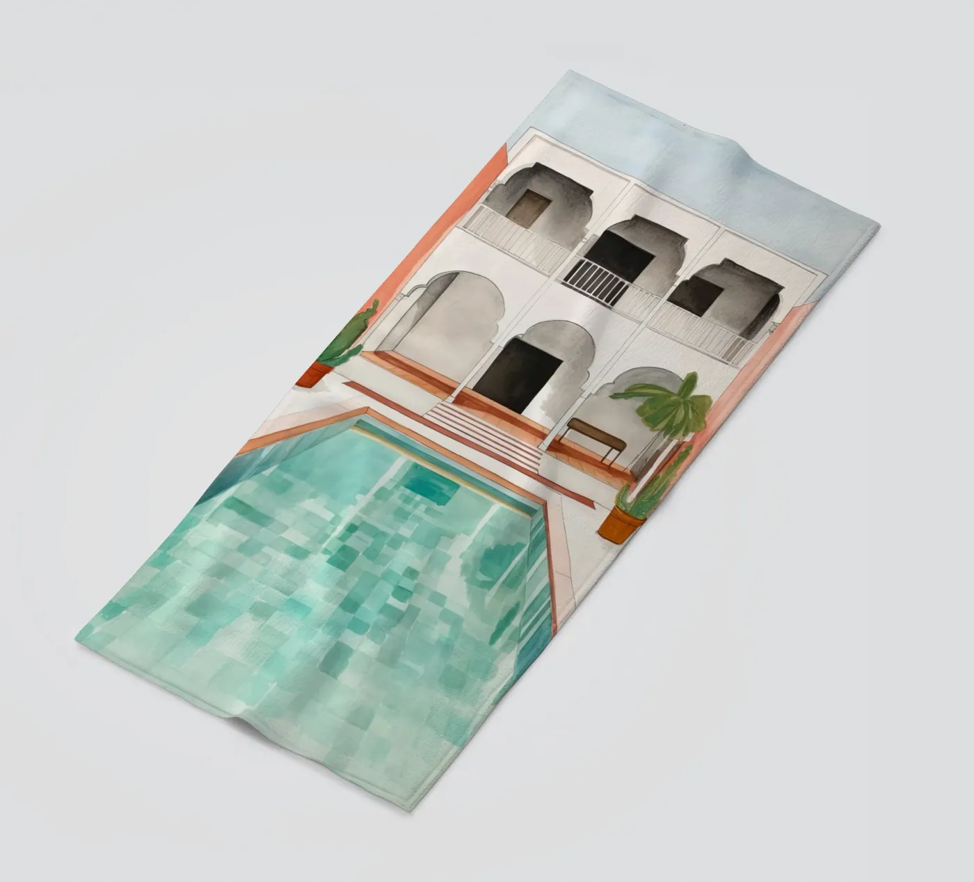 Moroccan Pool beach towel by DaarbyN