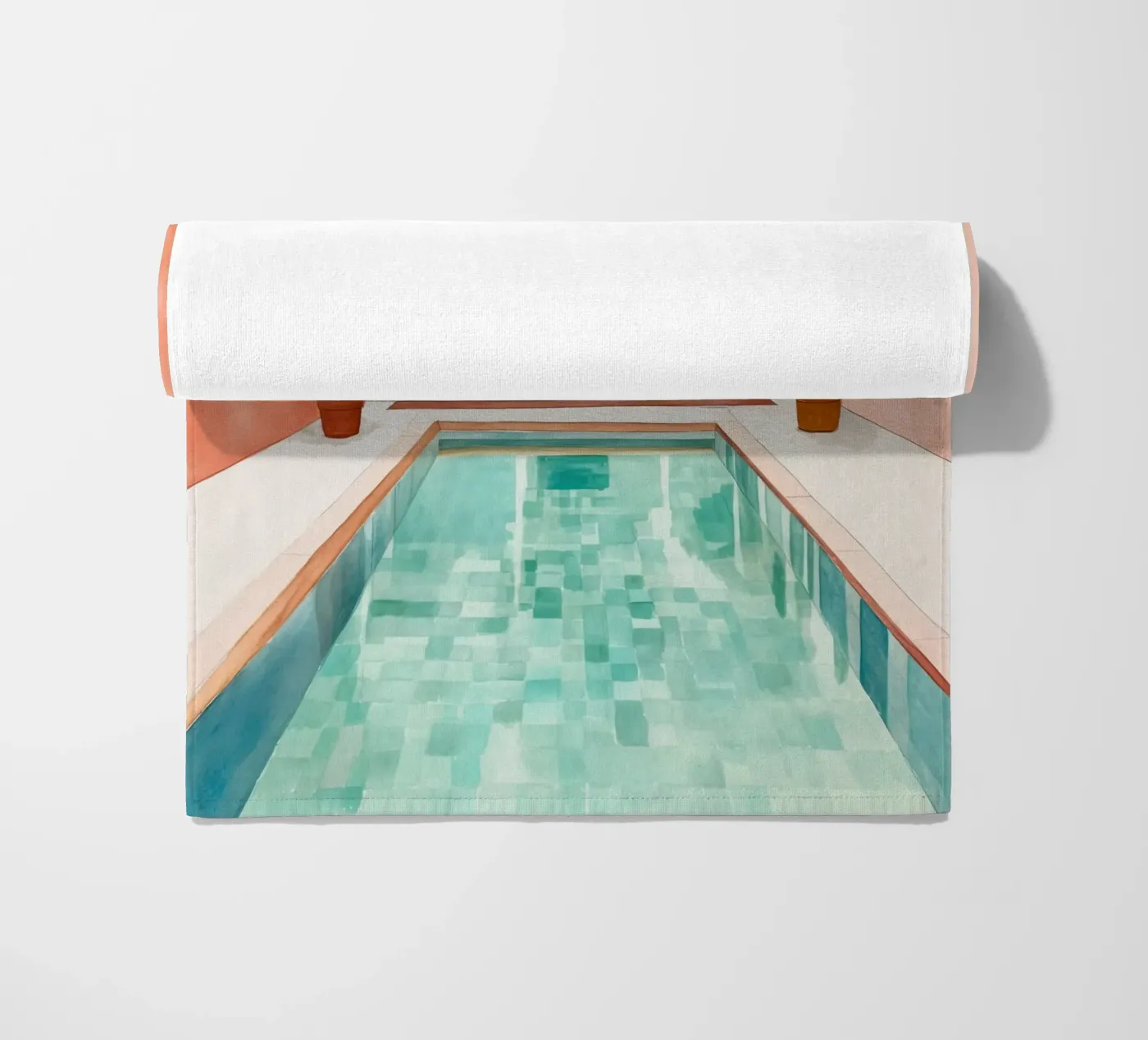 Moroccan Pool beach towel by DaarbyN