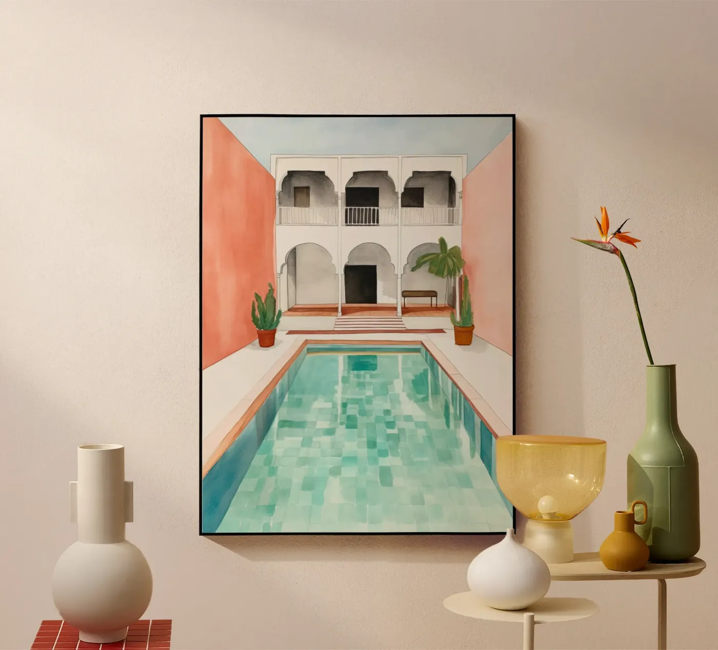 Moroccan Pool Acryl-Glas von DaarbyN