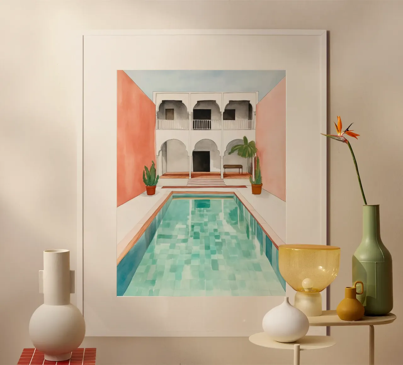 Moroccan Pool poster by DaarbyN