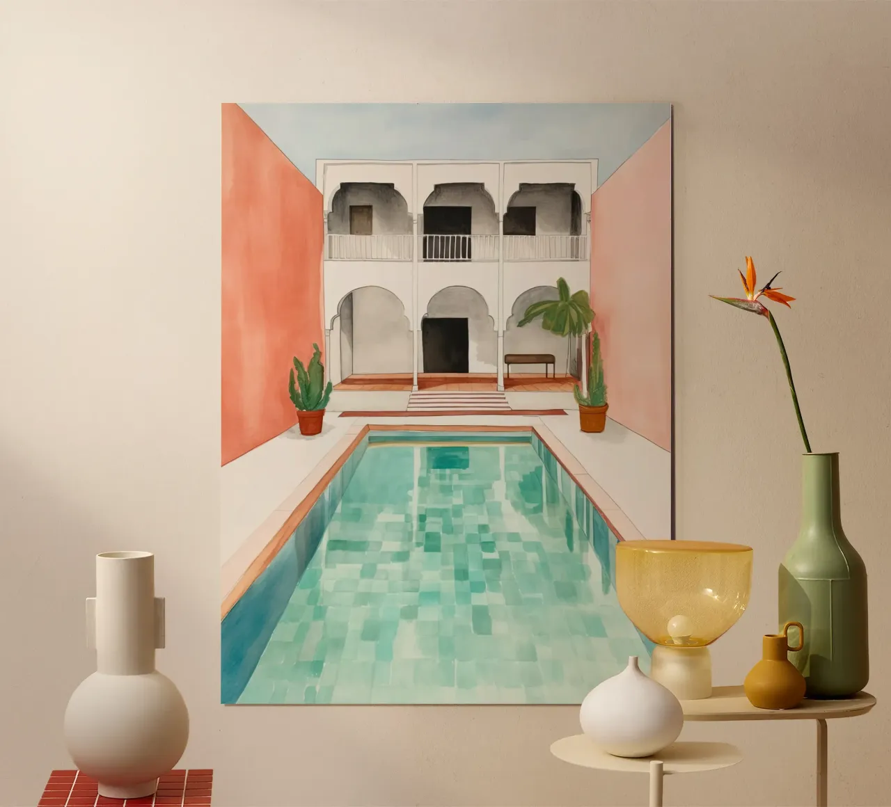 Moroccan Pool poster by DaarbyN