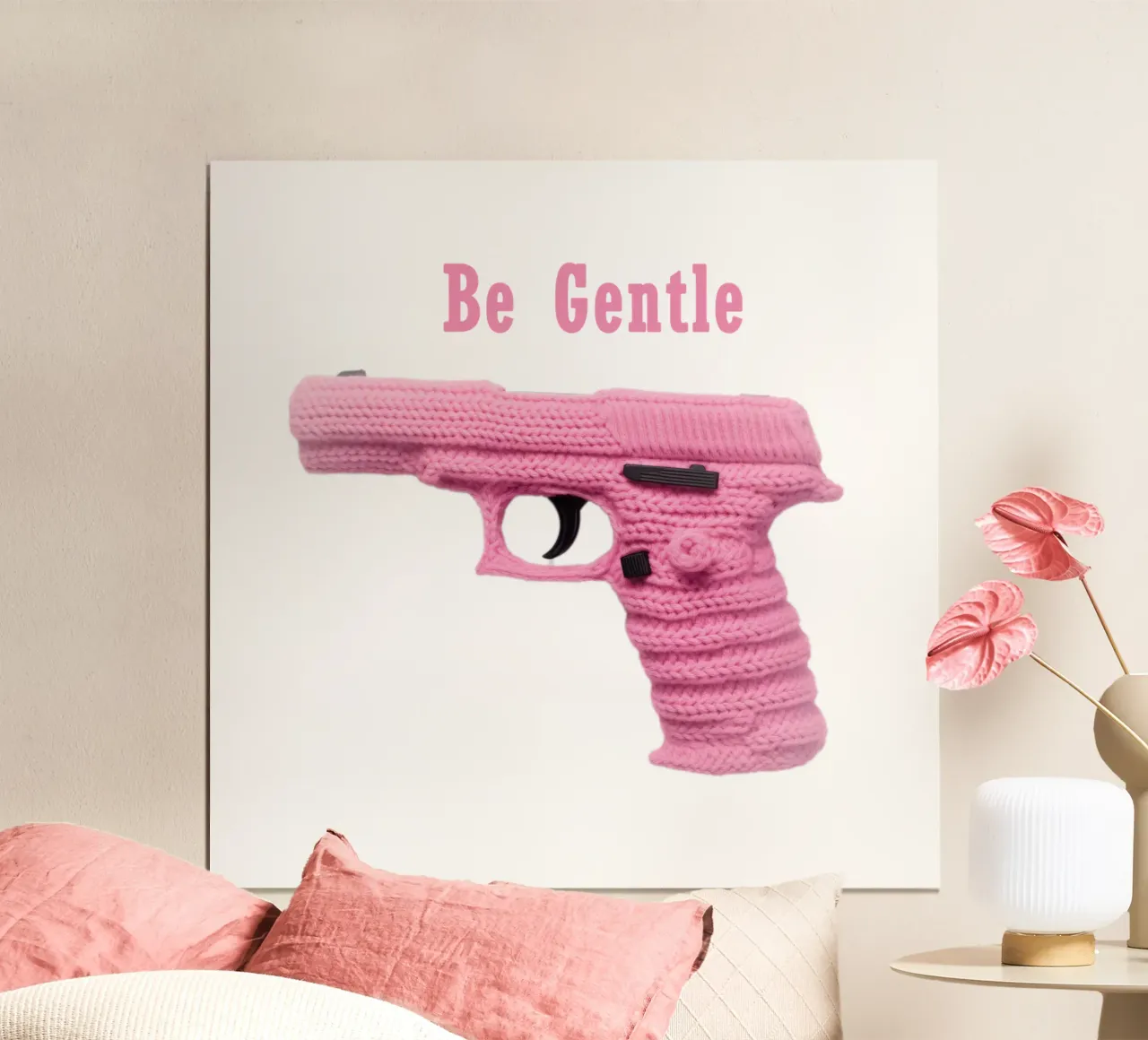Be Gentle | Pistola rosa poster da Autofocus