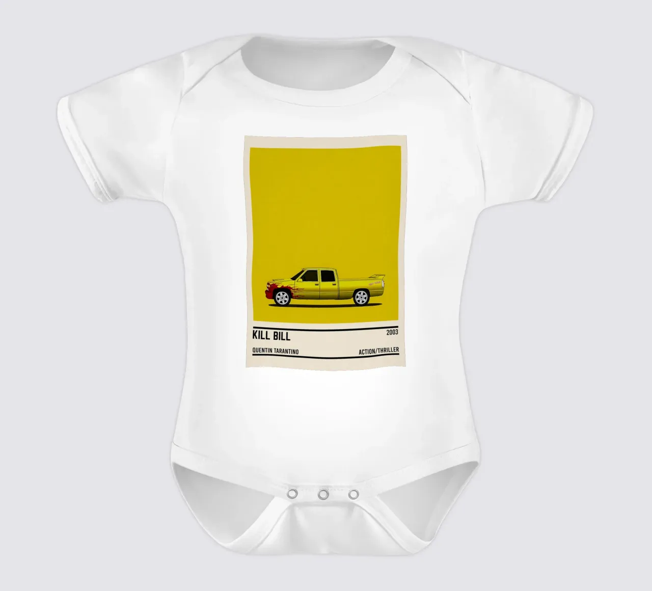 Kill Bill car movie body neonato maniche corte da TheArtstudio
