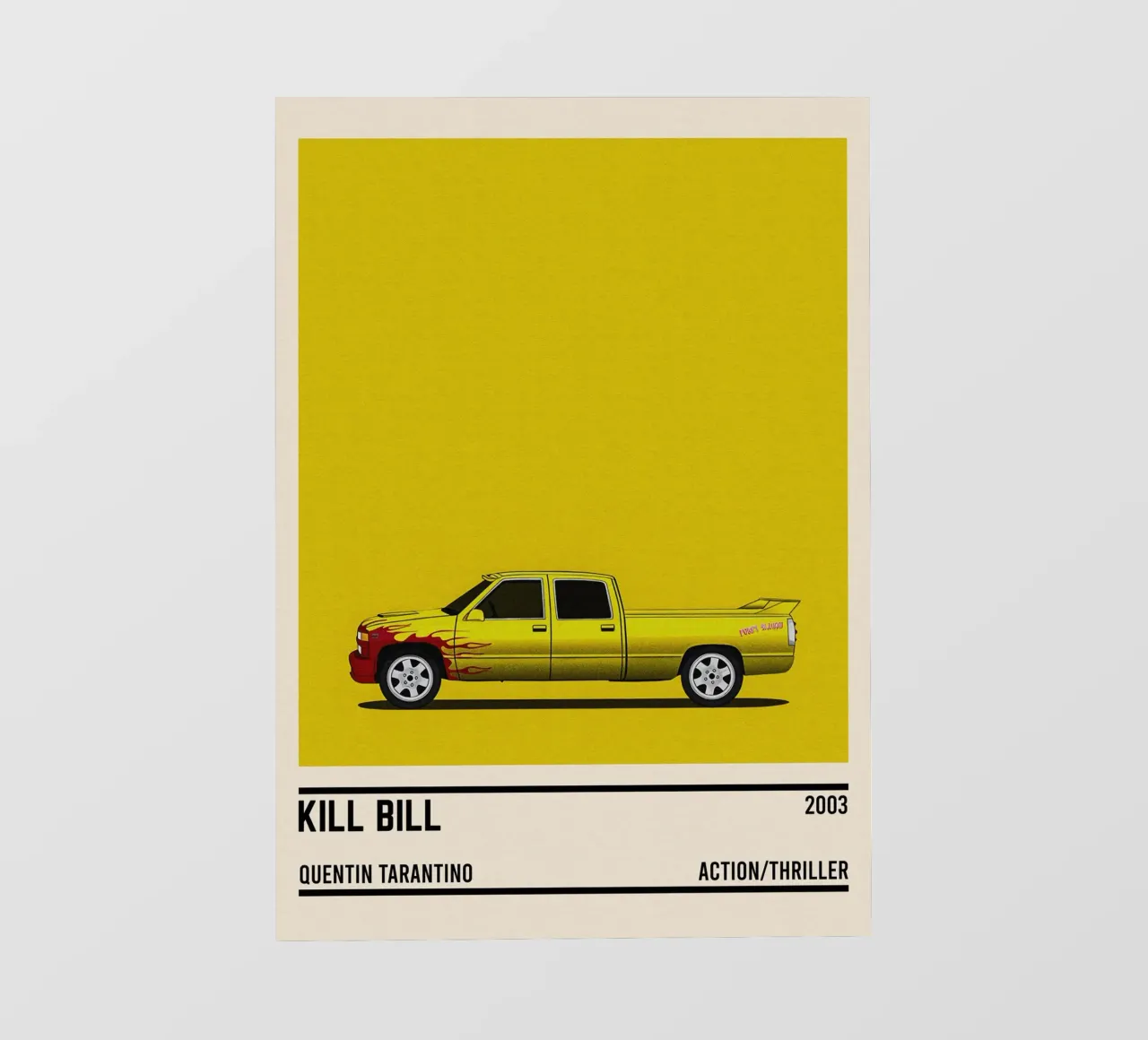 Kill Bill car movie telo in pvc da TheArtstudio