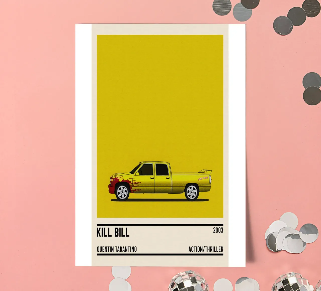 Kill Bill car movie pack de pegatina de TheArtstudio