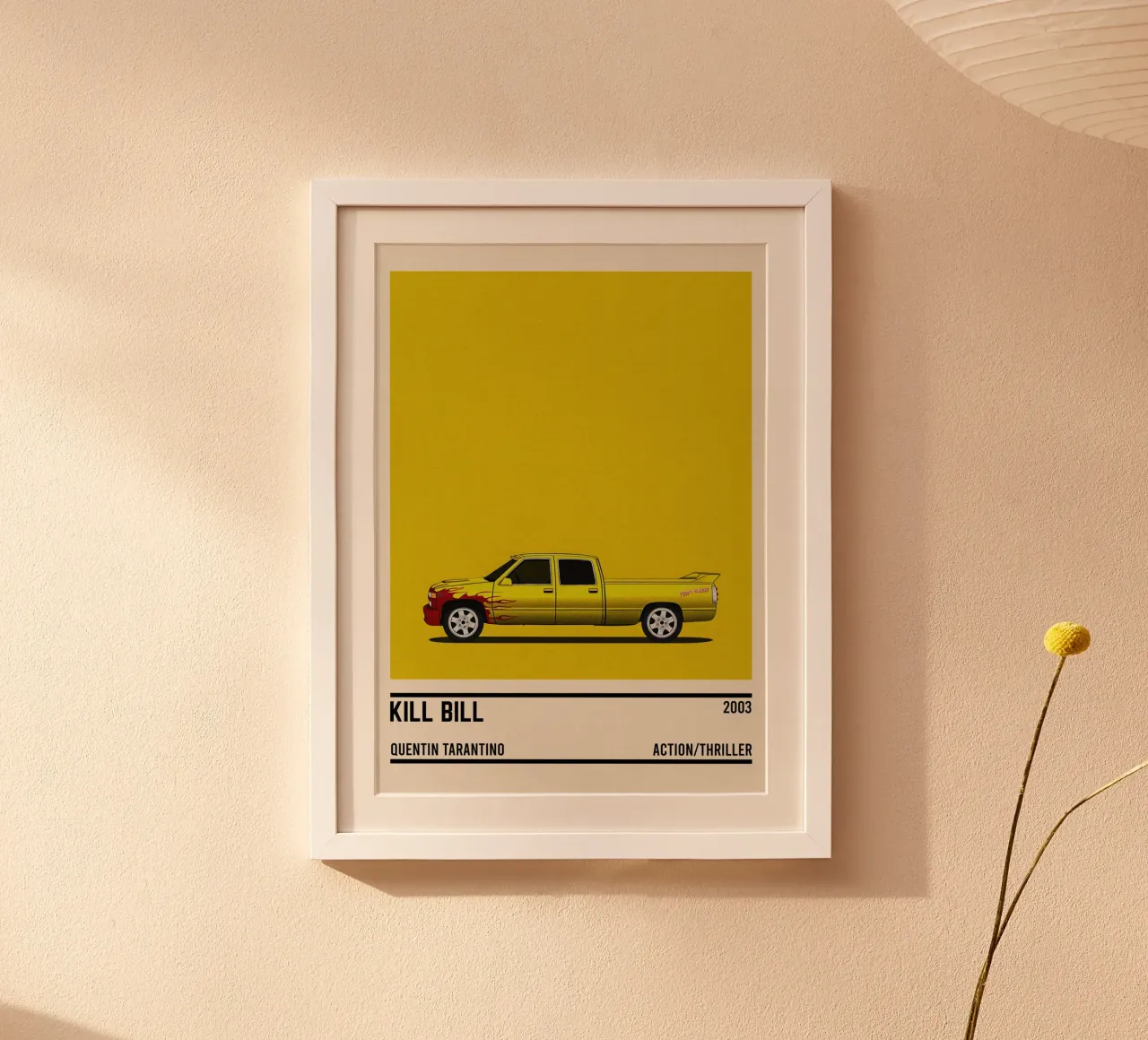 Kill Bill car movie carta hahnemühle da TheArtstudio
