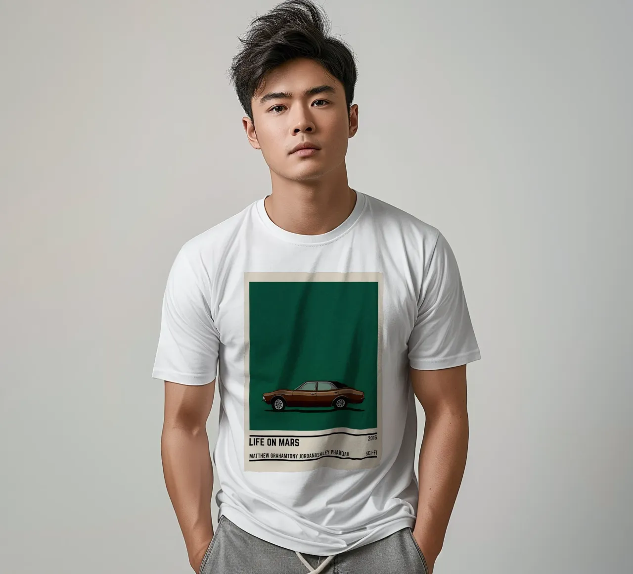 Life on Mars car t-shirt da TheArtstudio