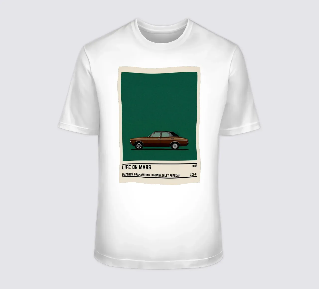Life on Mars car t-shirt da TheArtstudio