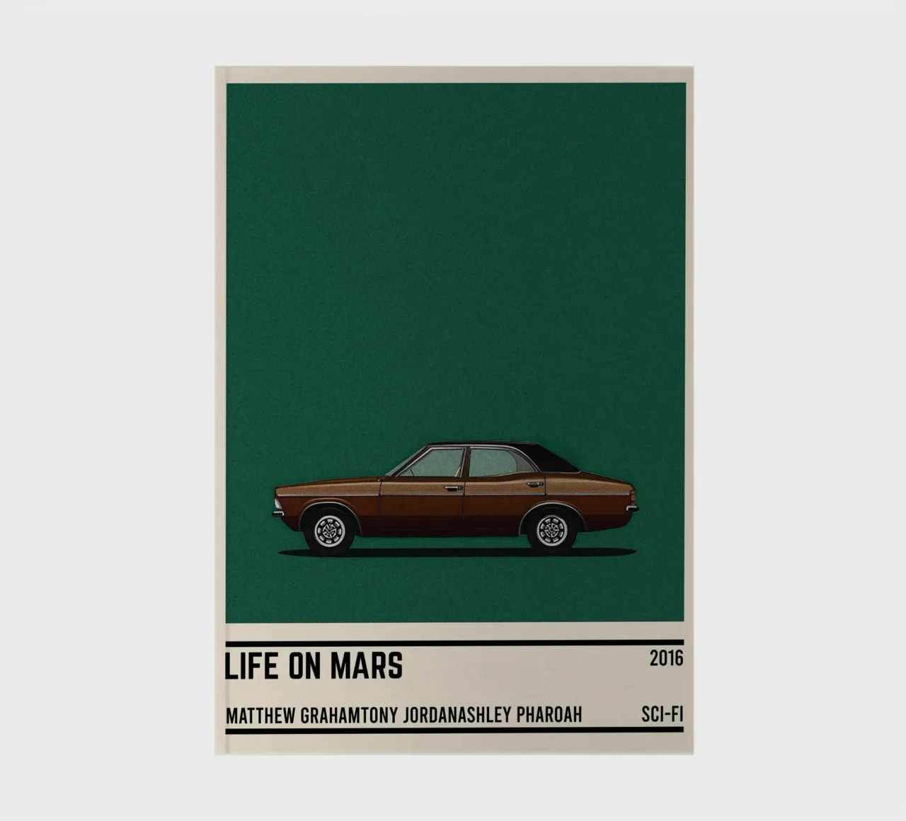 Life on Mars car notebook by TheArtstudio