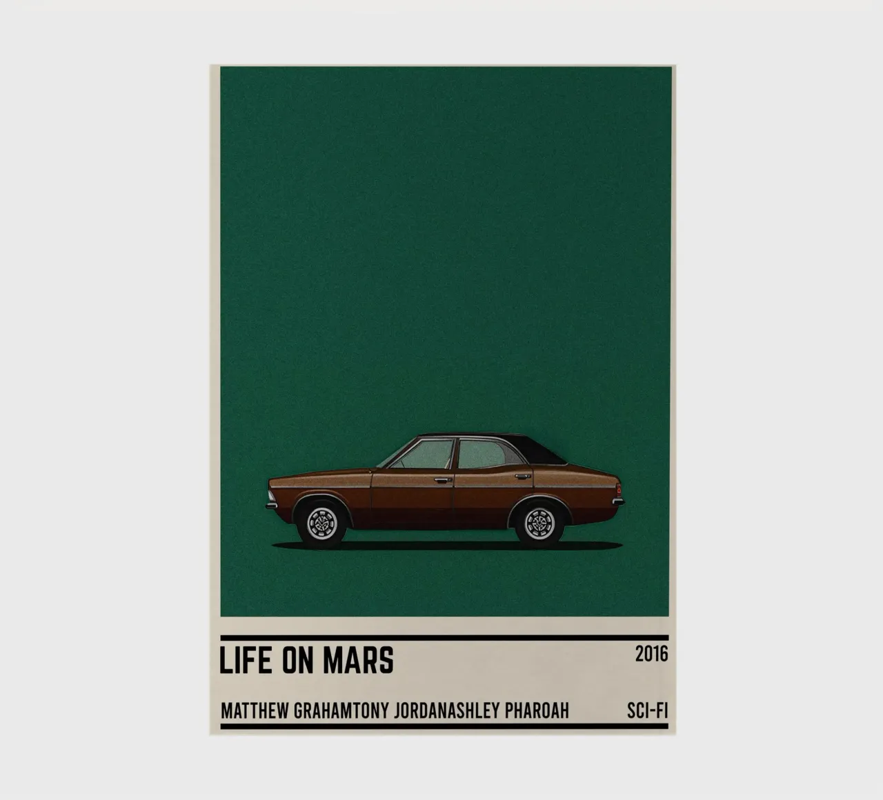Life on Mars car notebook by TheArtstudio