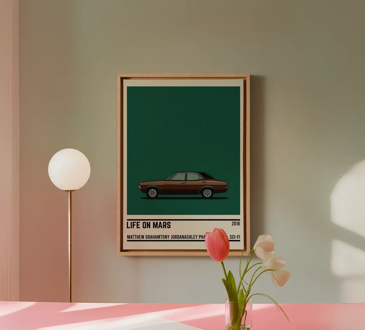 Life on Mars car tela con Cornice a cassetta da TheArtstudio