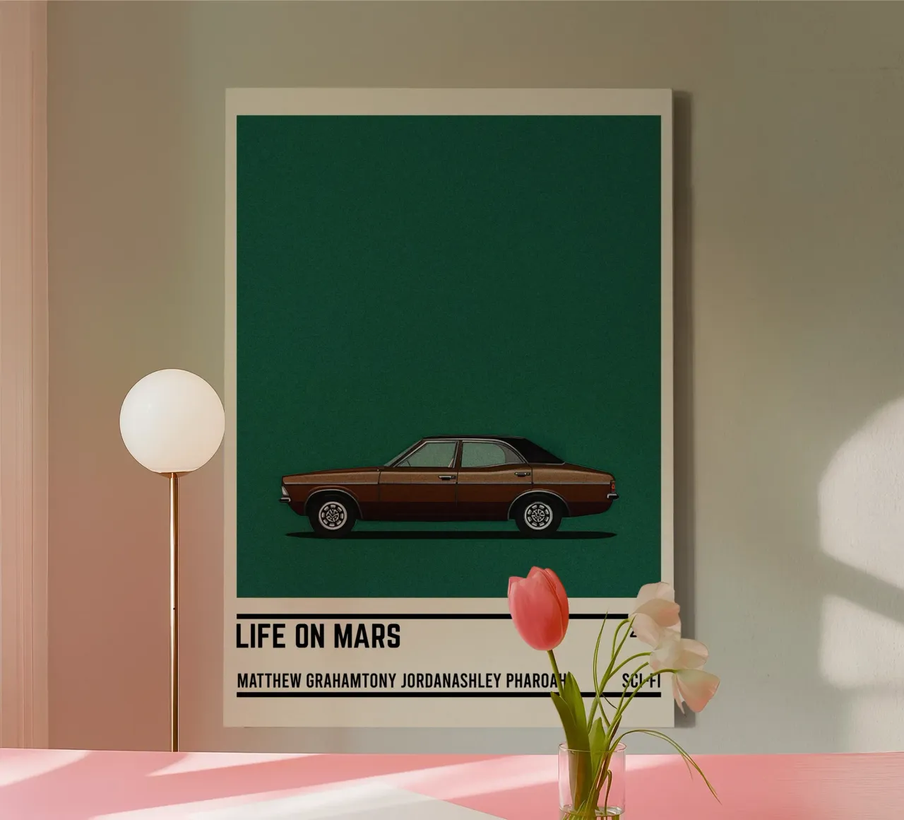 Life on Mars car tela con Cornice a cassetta da TheArtstudio