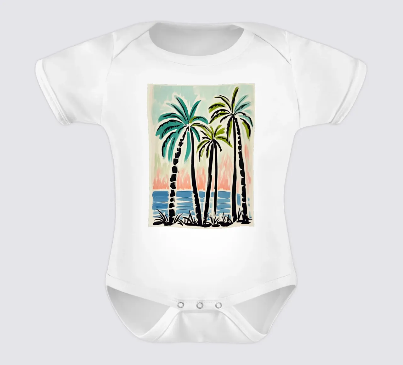 Paradiso al tramonto body neonato maniche corte da DaarbyN