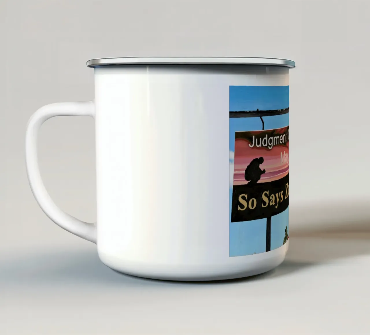 So Says Zaius tazza in smalto da Scott Listfield