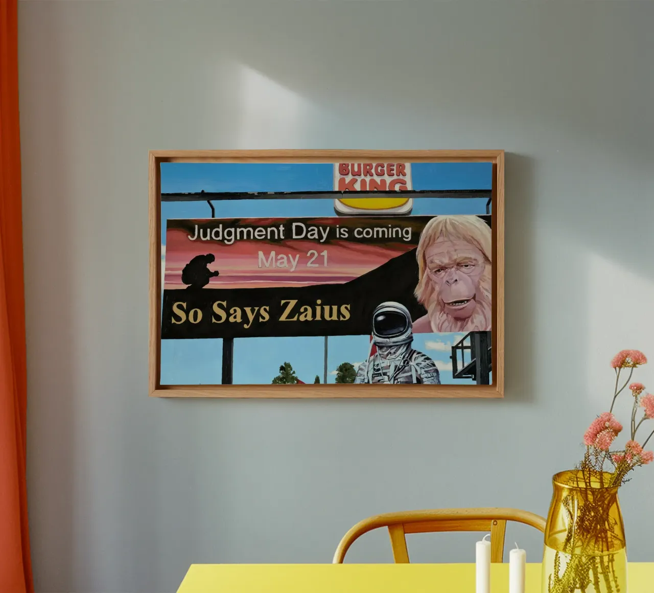 So Says Zaius tela con Cornice a cassetta da Scott Listfield