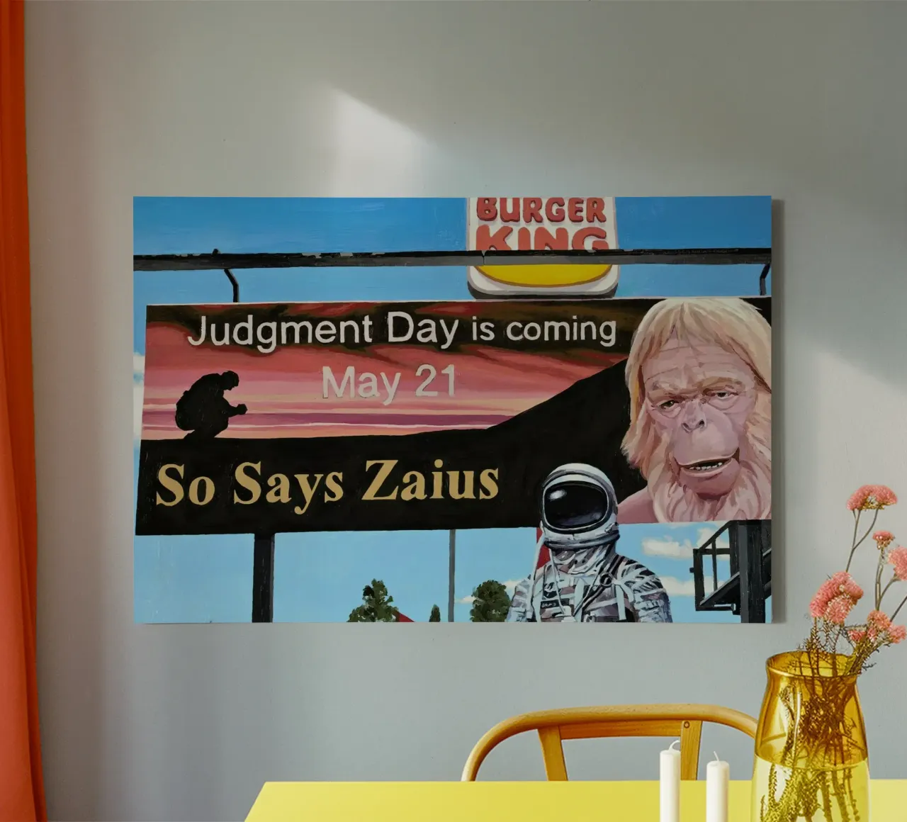 So Says Zaius tela con Cornice a cassetta da Scott Listfield