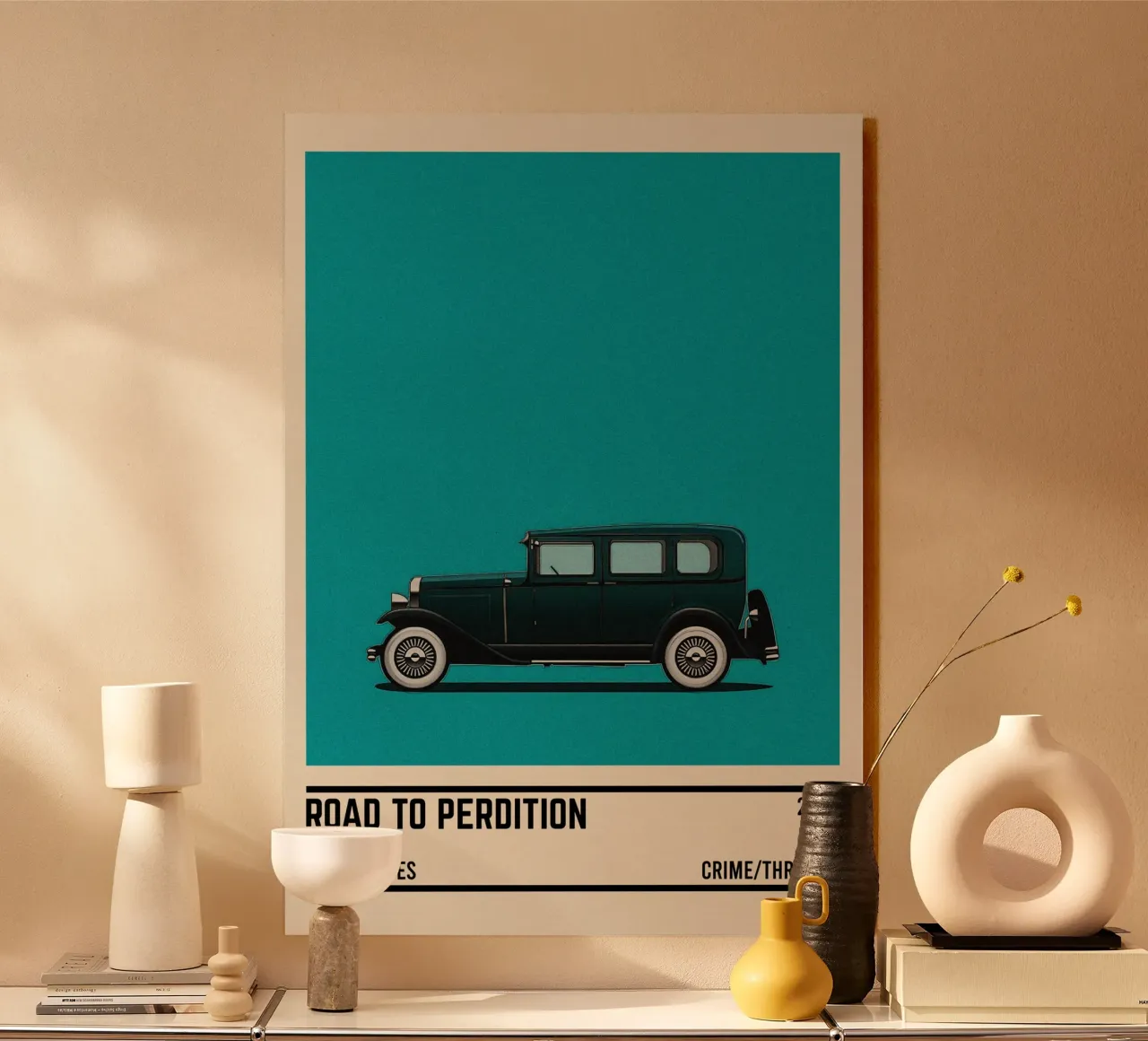 Road to Perdition car alluminio dibond da TheArtstudio