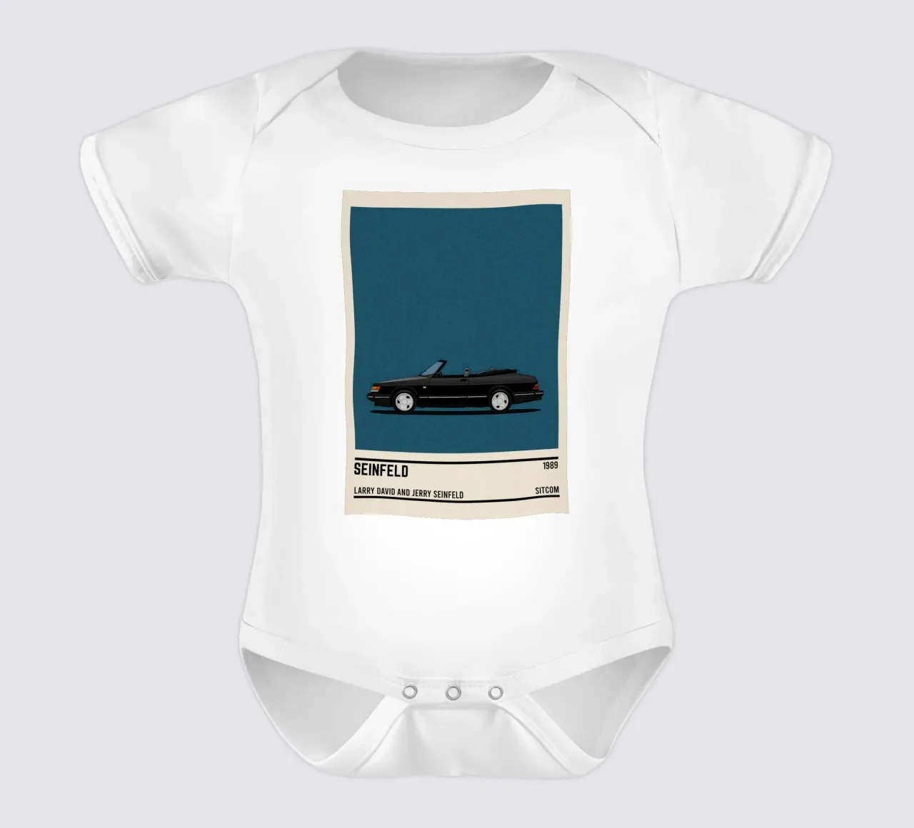 Seinfeld car body neonato maniche corte da TheArtstudio