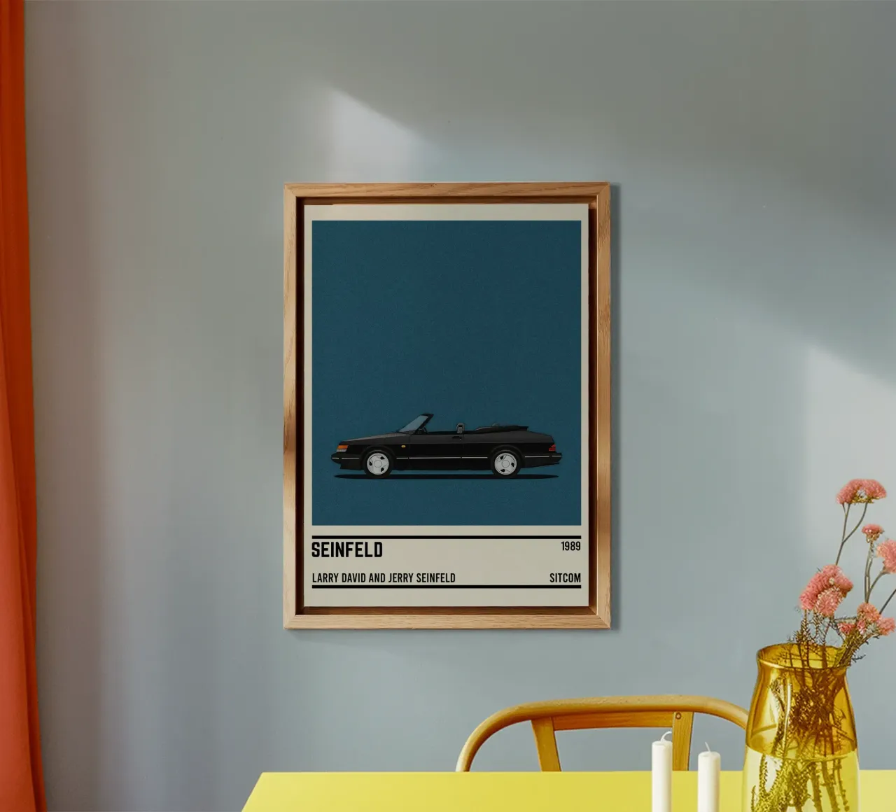 Seinfeld car alluminio dibond da TheArtstudio