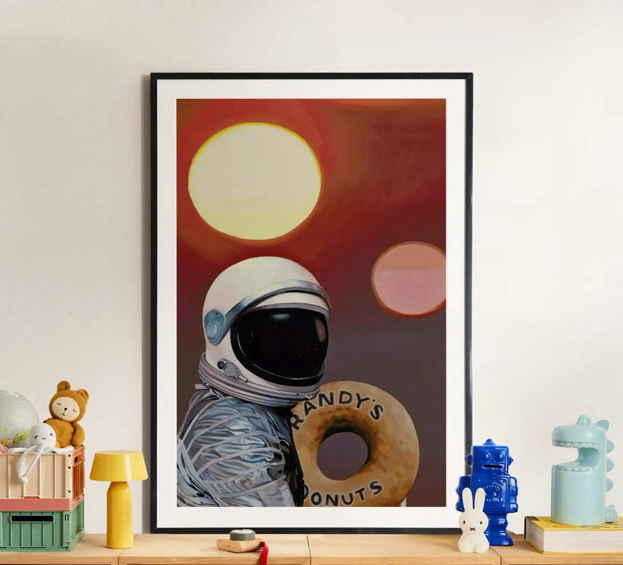 Twin Suns And Donuts poster da Scott Listfield