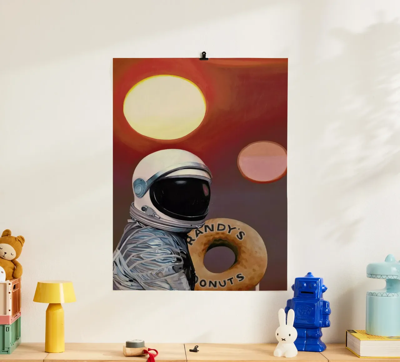 Twin Suns And Donuts poster da Scott Listfield