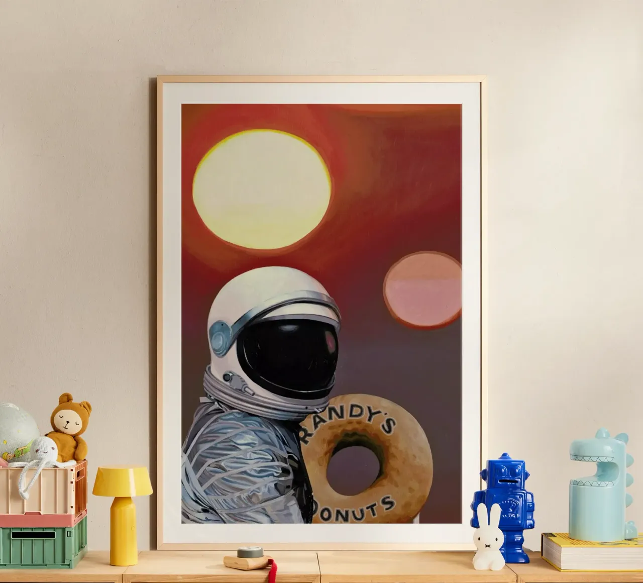 Twin Suns And Donuts poster da Scott Listfield