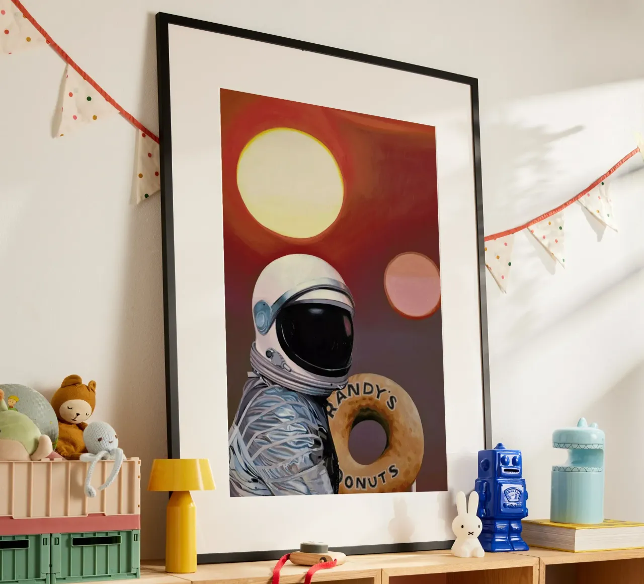 Twin Suns And Donuts poster da Scott Listfield