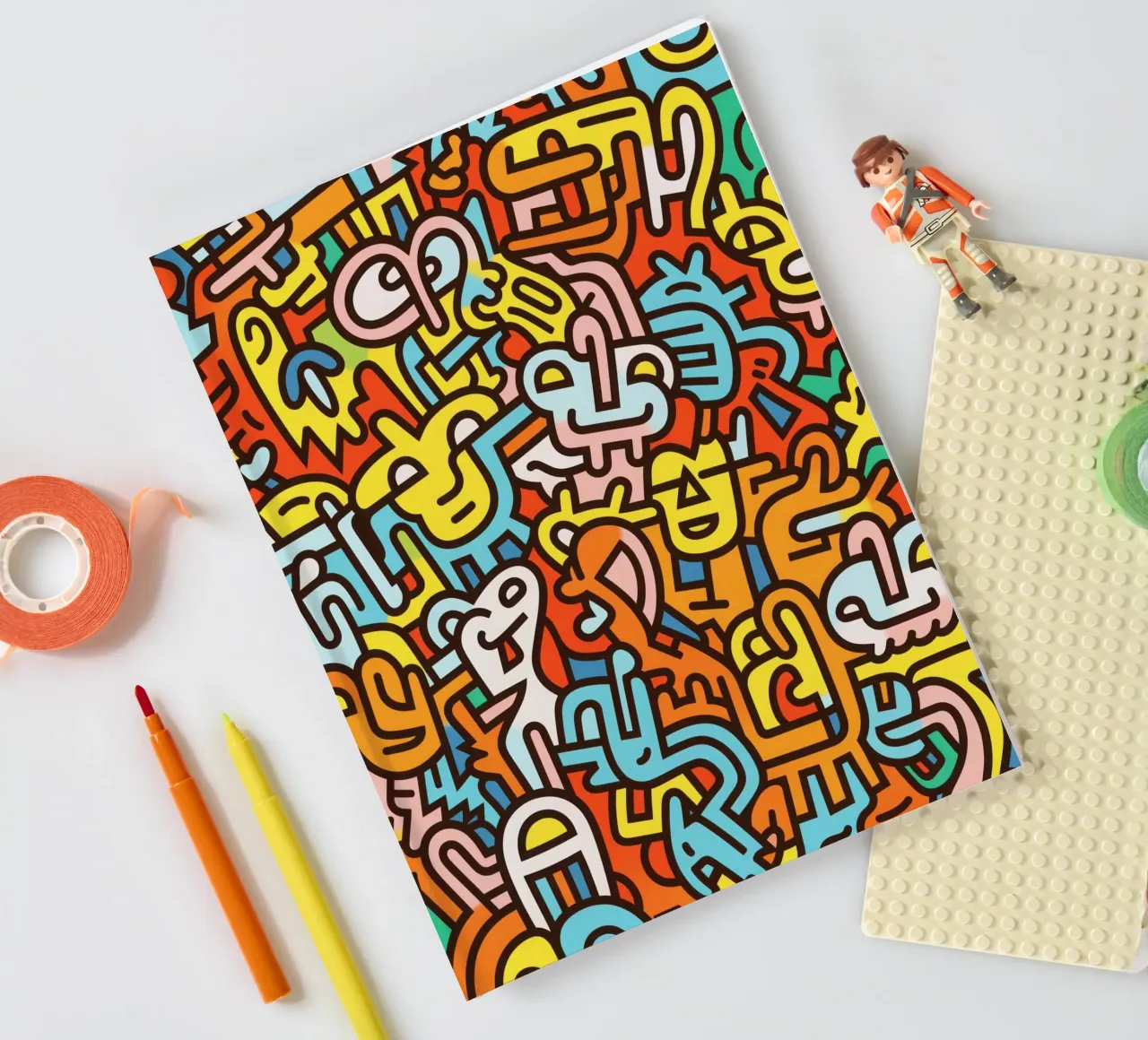 Men and women are different | Abstract hidden object picture notebook by Autofocus