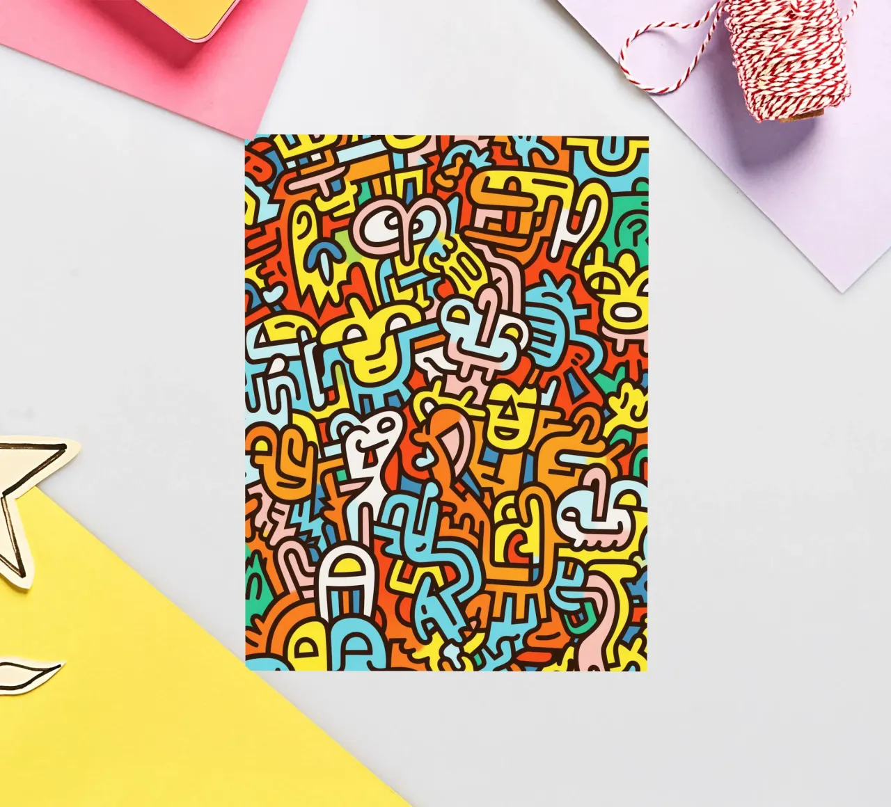 Men and women are different | Abstract hidden object picture sticker by Autofocus