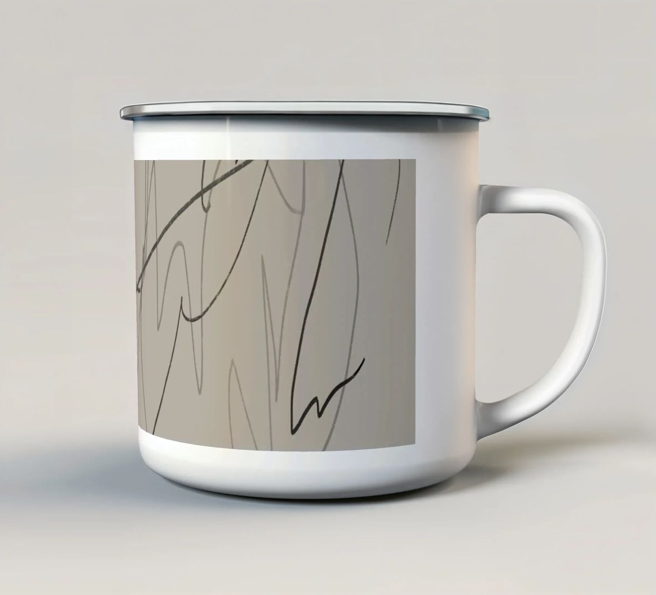 Posso avere il suo autografo? tazza in smalto da Studio B
