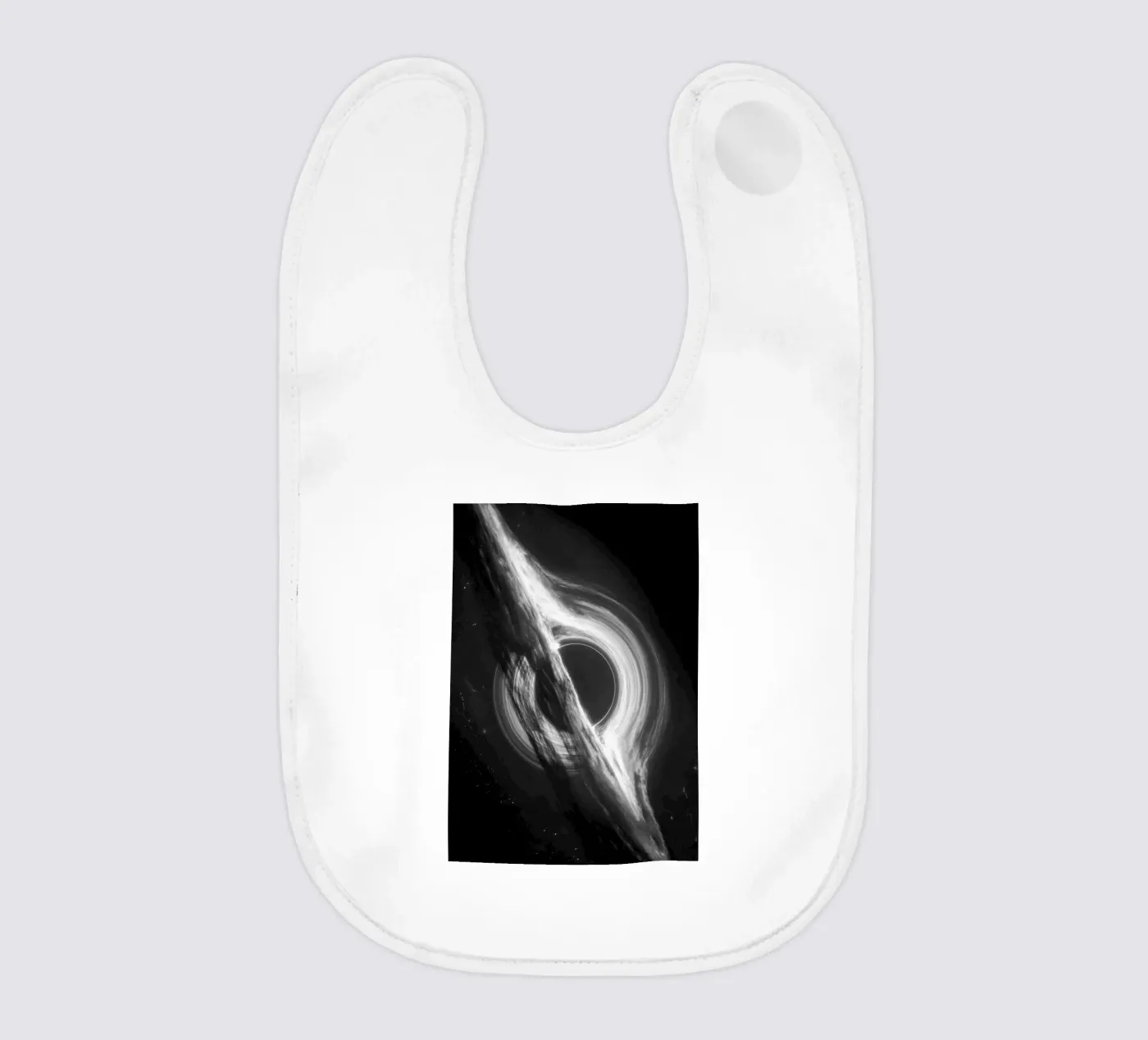 Interstellar BW baby bib by nabakumov