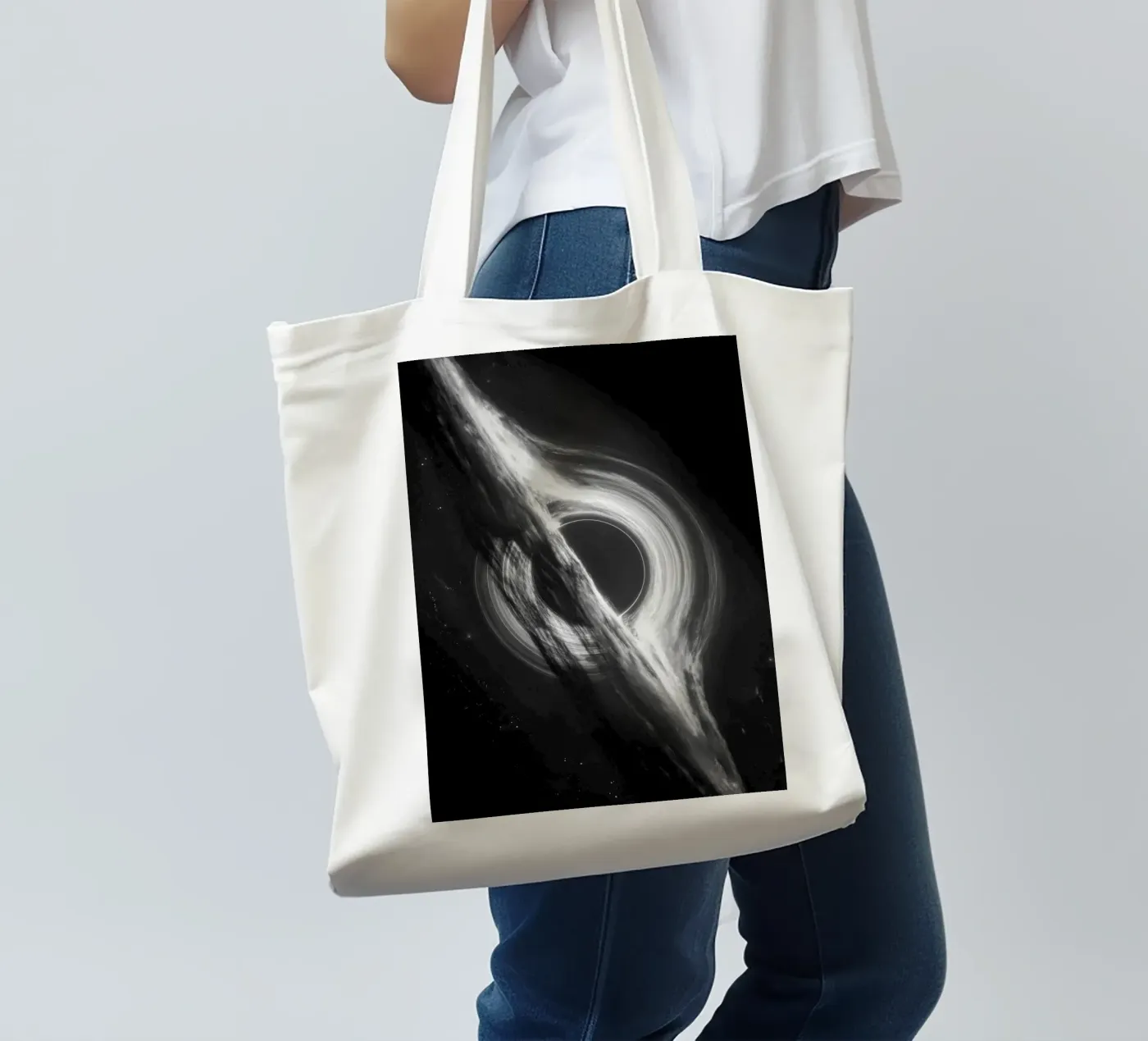 Interstellar BW tote bag by nabakumov