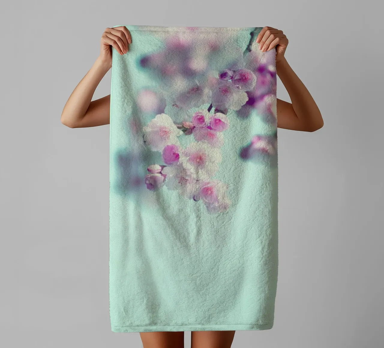 Cherry Dance towel by Monika Strigel
