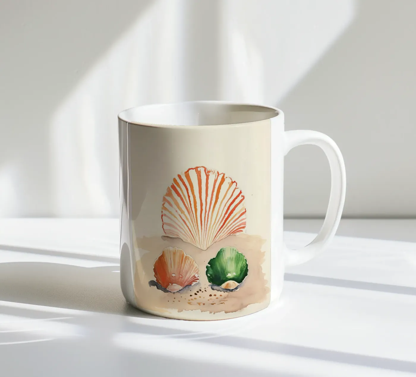 Seashells mug en céramique de DaarbyN