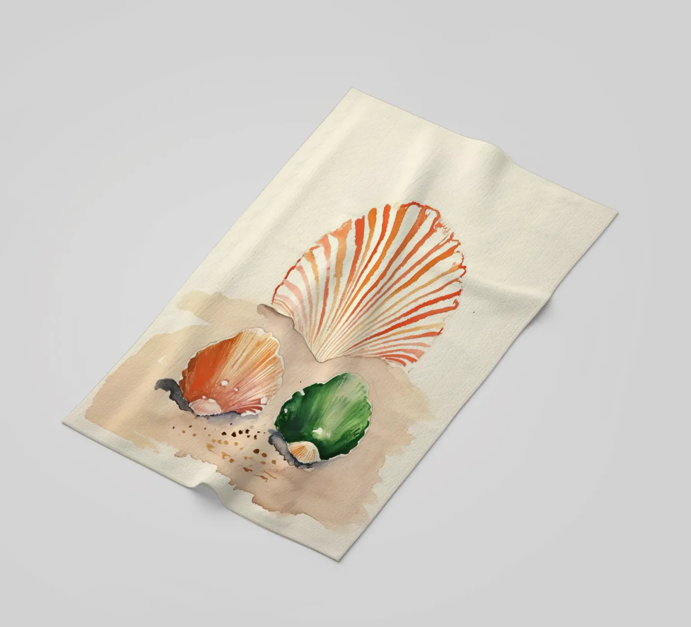 Seashells beach towel by DaarbyN